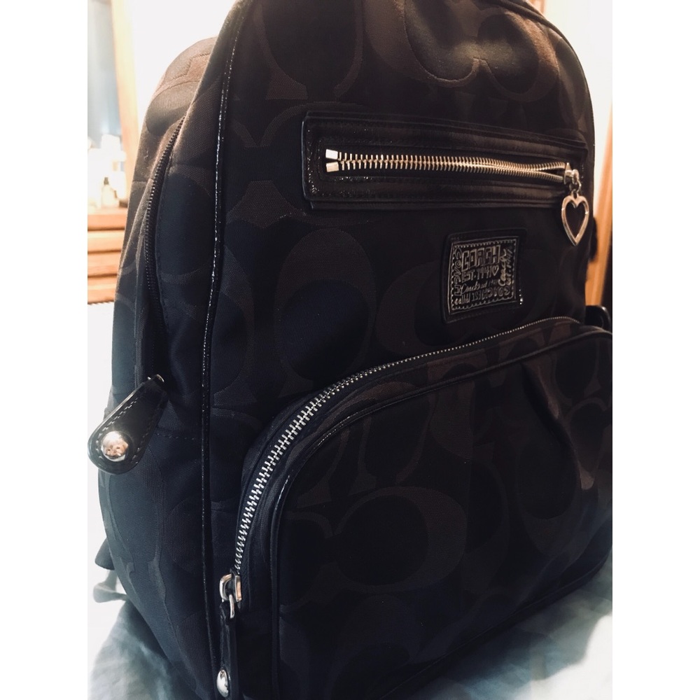 Black Coach Backpack